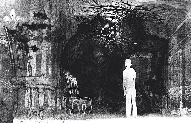 illustration from the book A Monster Calls by Jim Kay 1